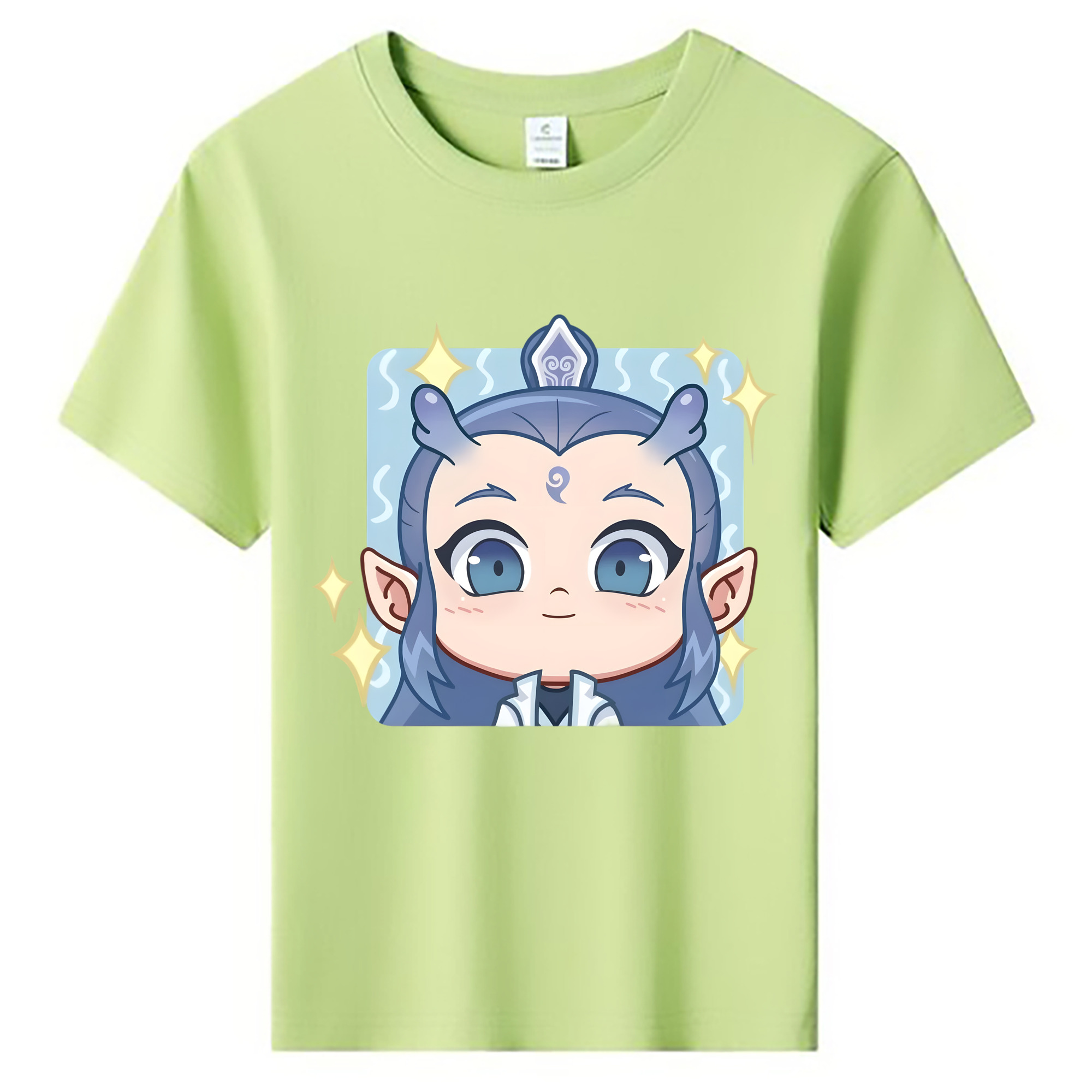 （画像用） Ne Zha 2 ナタ 魔童の大暴れ 綿100％キッズTシャツ（フロントプリント）